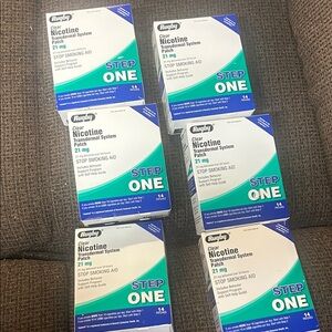 Nicotine Transdermal System Patches - Clear and Blue